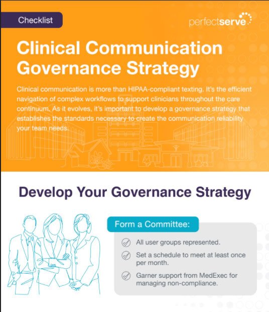 Clinical Communication Governance Checklist